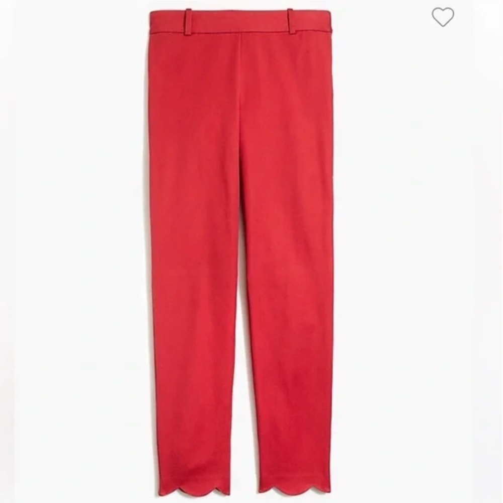 J. Crew Factory Winnie Scalloped Hem Pants